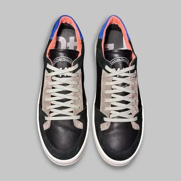 P448 John Suede Leather Low Top Sneakers - Men’s Size 9 (EU 42) P448 John Low Top Sneakers Leather Python Blue Unisex EU 42  main image 2